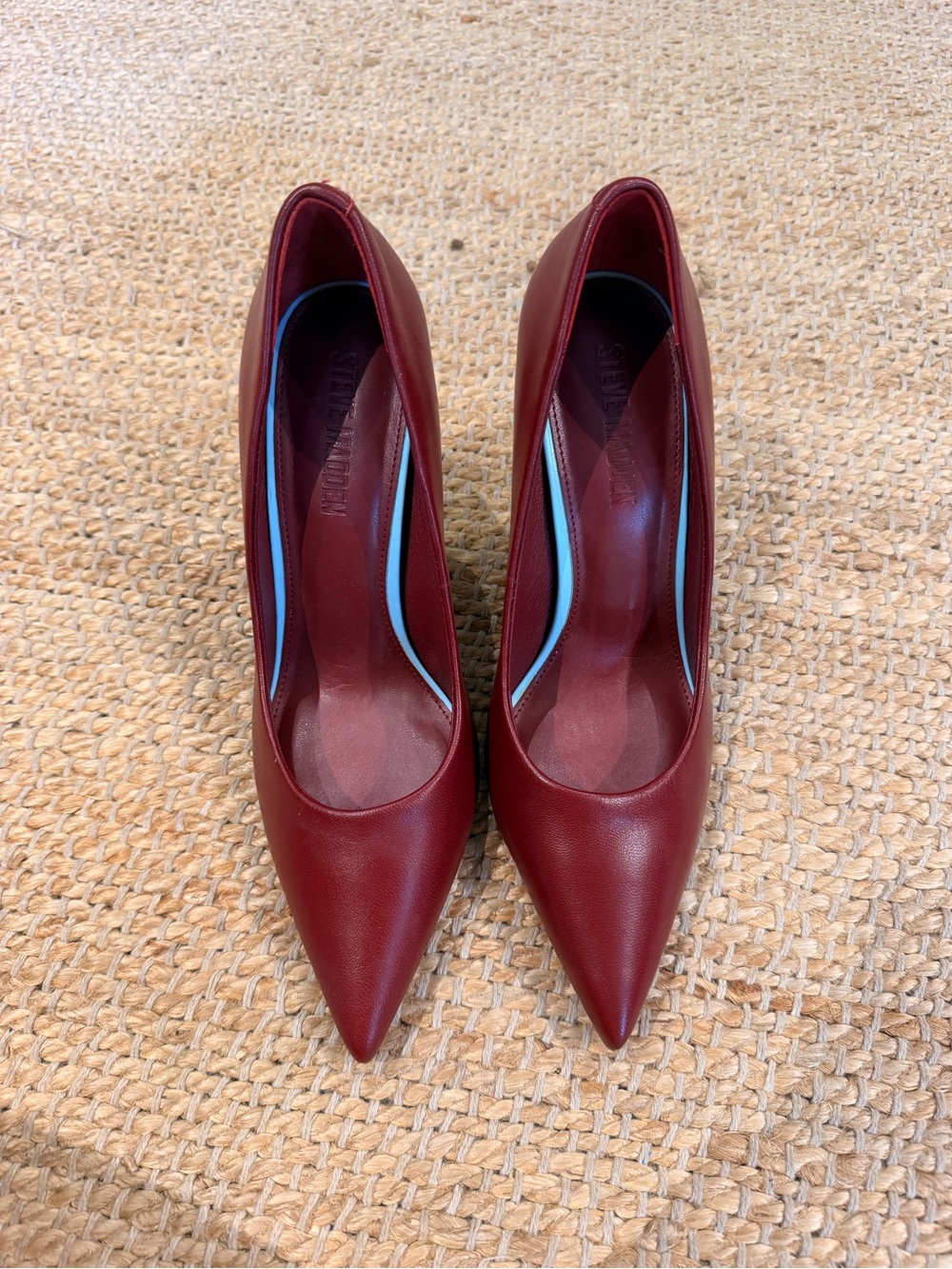 Steve Madden Burgundy Pointed Toe Stiletto Pumps